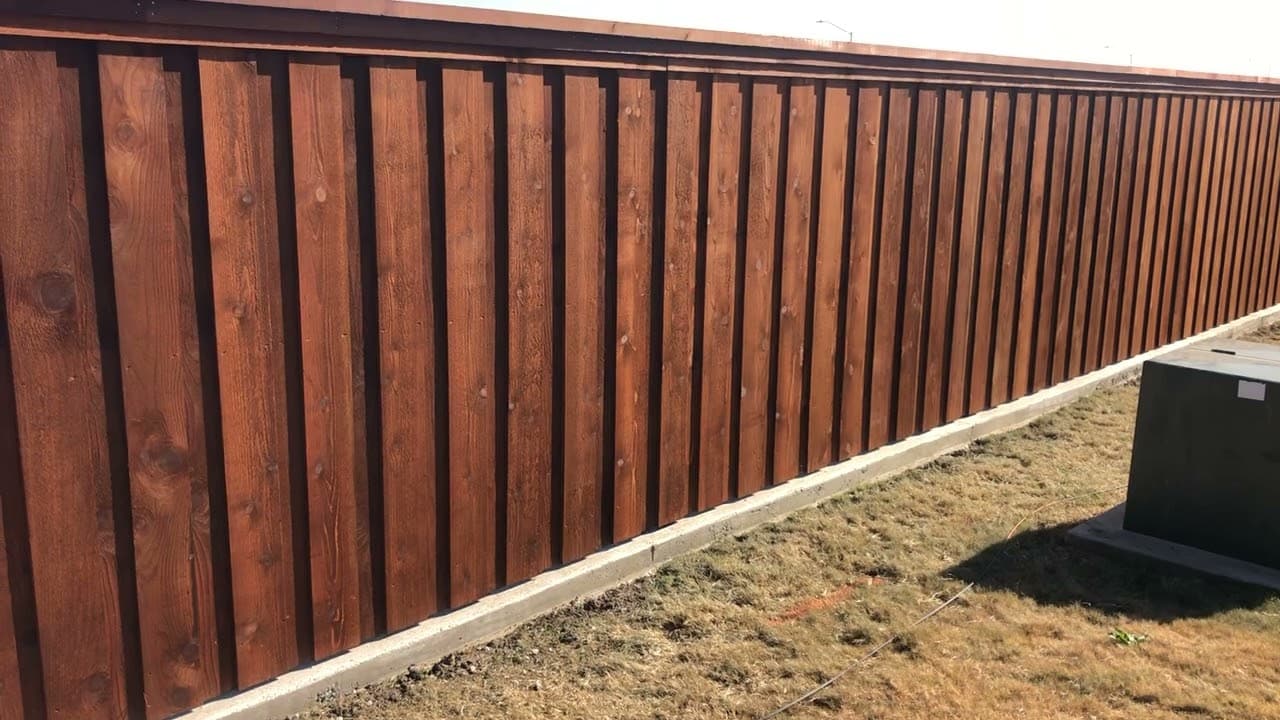 6ft Wood Privacy Fence Installation