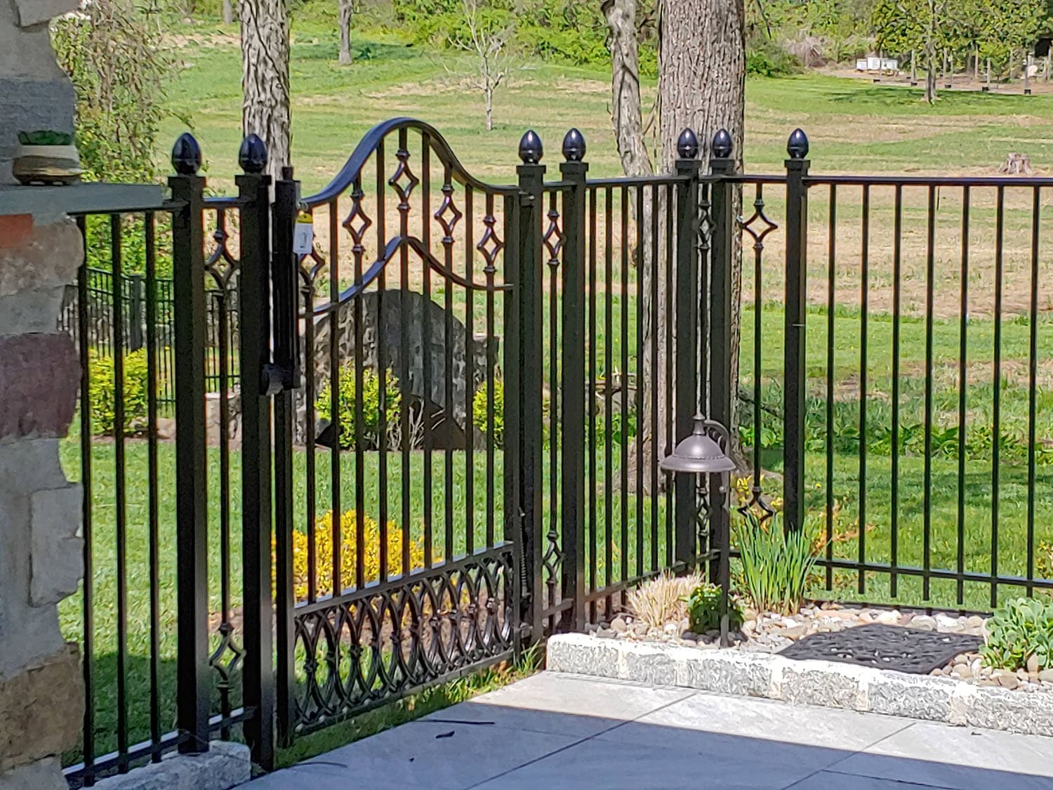 Custom Iron Fence Installation